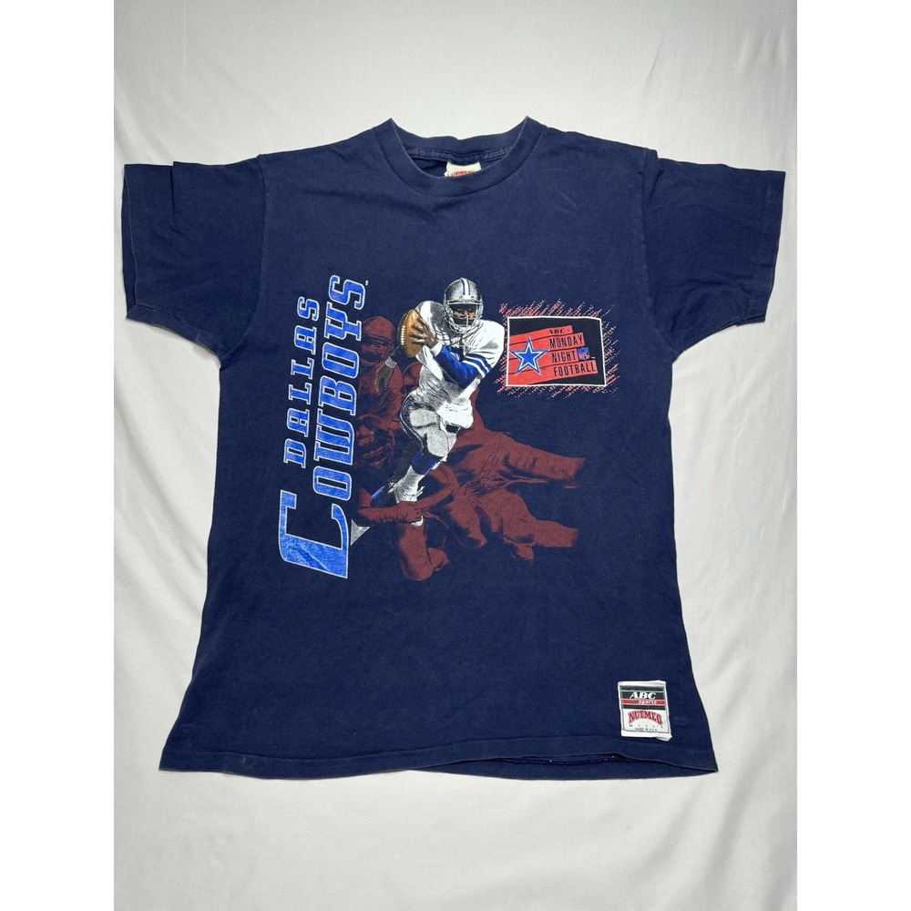 Dallas Cowboy Nutmeg Mills ABC Sports Vintage Tshirt Monday Night Football‎ USA